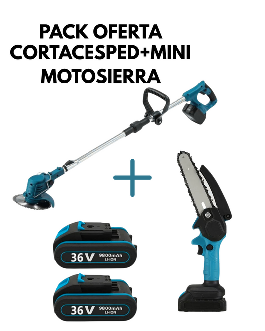CORTACESPED+MINI MOTOSIERRA